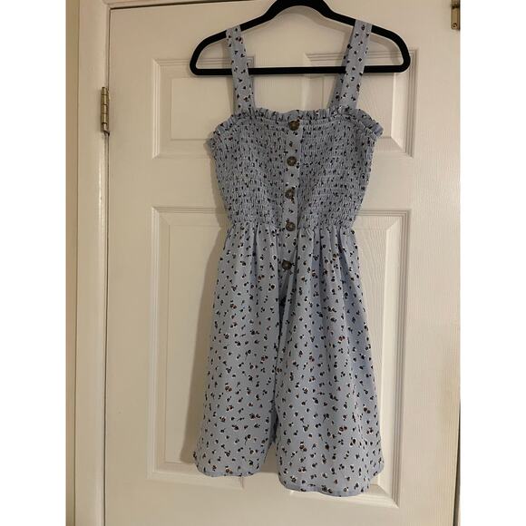 Sienna Sky Dresses & Skirts - Milkmaid cottagecore floral print sleeveless smocked dress/ long top size medium